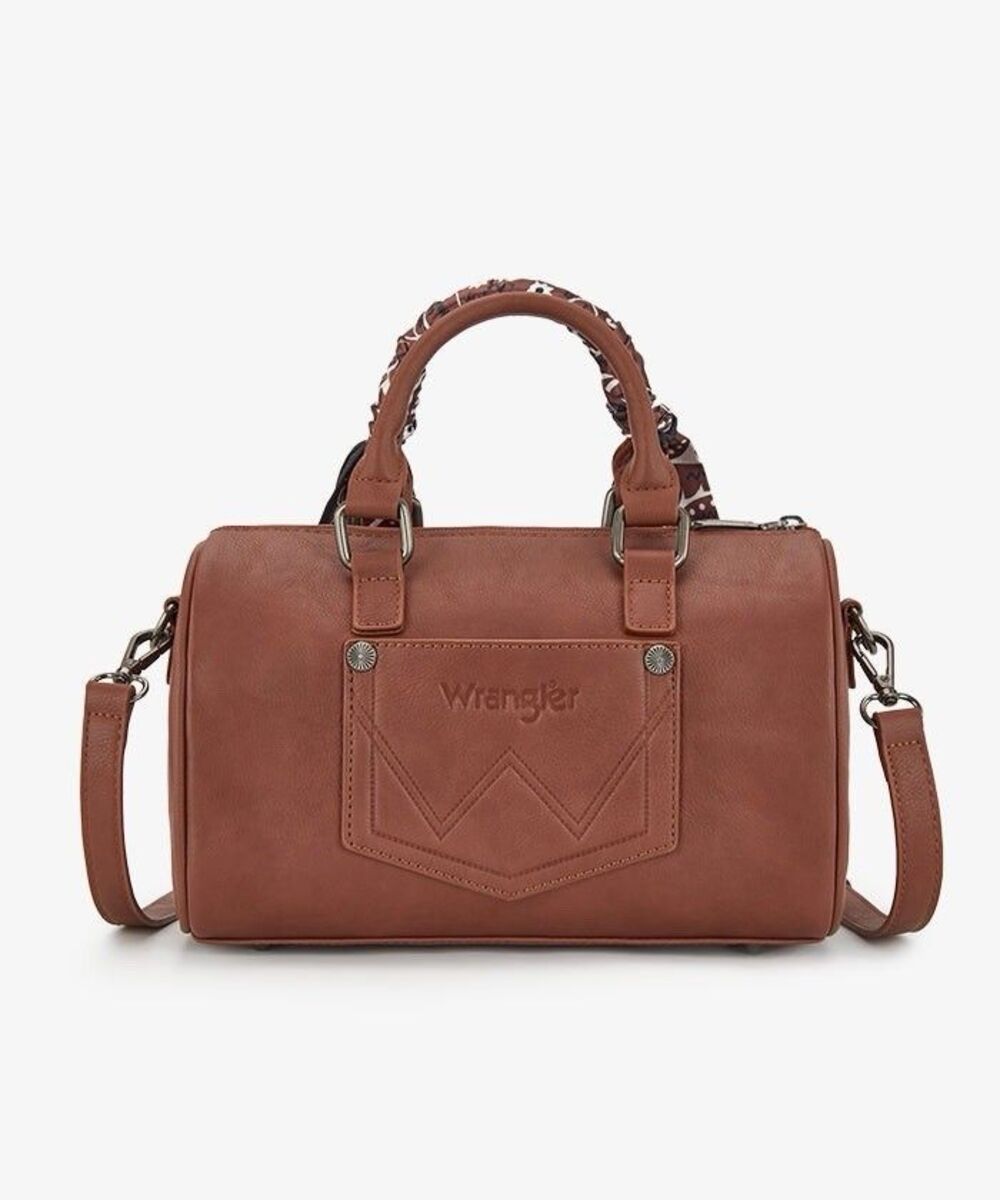 Wrangler Bandana Paisley Print Barrel Crossbody - Picture 2 of 5
